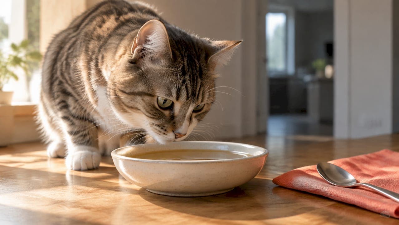 Vet Safe Bone Broth for U.S. Cats: 1–4 Tablespoons, Label Checklist